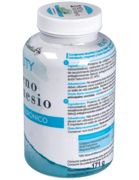 Clinical Nutrition Beauty Col Geno Y Magnesio Y Acido Hialur¢Nico 200 Comprimidos