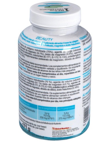 Clinical Nutrition Beauty Col Geno Y Magnesio Y Acido Hialur¢Nico 200 Comprimidos