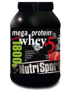 Nutrisport Mega Protein Whey 5 Fresa 900G