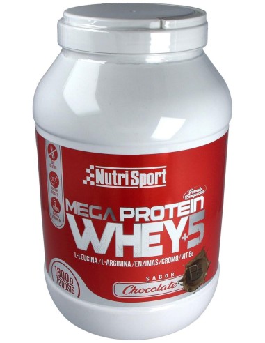 Nutrisport Mega Protein Whey +5 Chocolate 1_8Kg