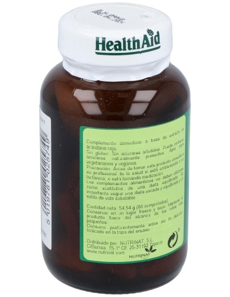 Arandano Rojo Baya Ext.Estand. 60Comp. Health Aid