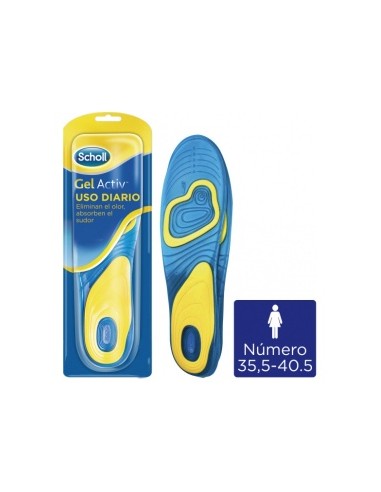 Plantilla Scholl Gel Activ Uso Diario Mu
