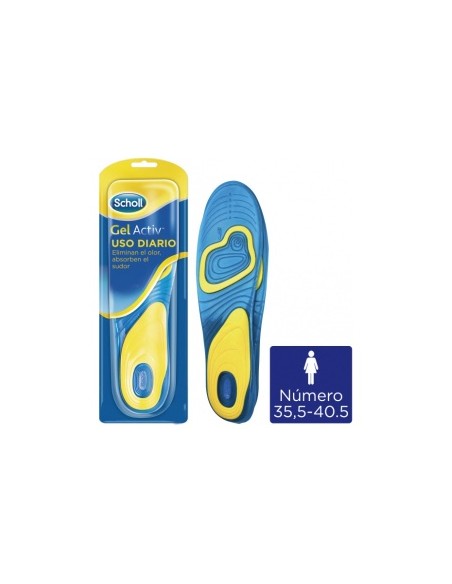 Plantilla Scholl Gel Activ Uso Diario Mu