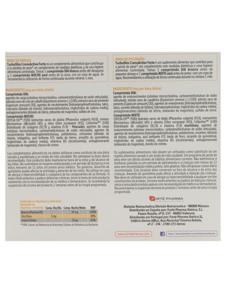 Forté Pharma Turboslim Cronoactive Forte, 56 Uds
