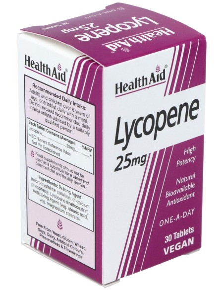 Licopeno 25Mg. 30Comp. Health Aid