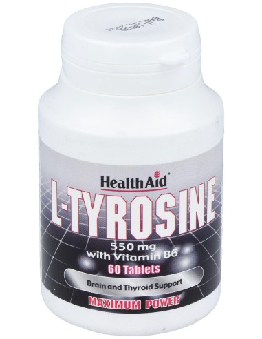 Healthaid L-Tirosina 550Mg 60 Tabletas