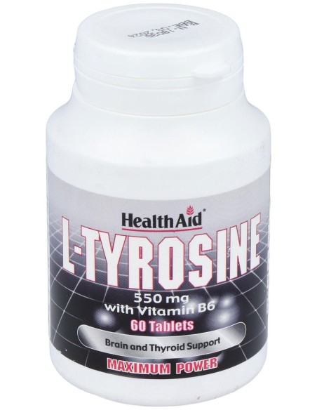 Healthaid L-Tirosina 550Mg 60 Tabletas