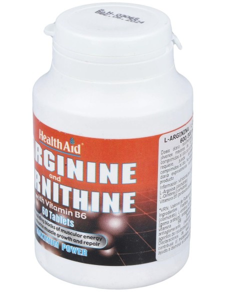 Healthaid Orginina Ornitina Vitamina B6 60Comp