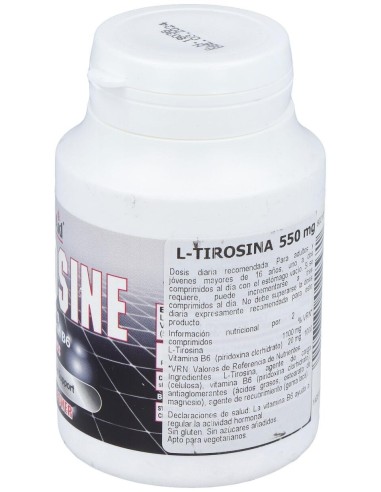 Healthaid L-Tirosina 550Mg 60 Tabletas