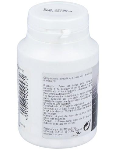 Healthaid L-Tirosina 550Mg 60 Tabletas