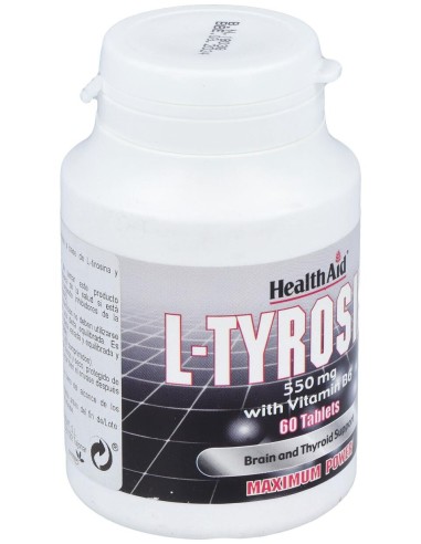 Healthaid L-Tirosina 550Mg 60 Tabletas