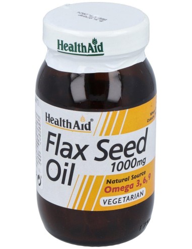 Aceite De Linaza Flaxseed Oil 60Cap. Health Aid
