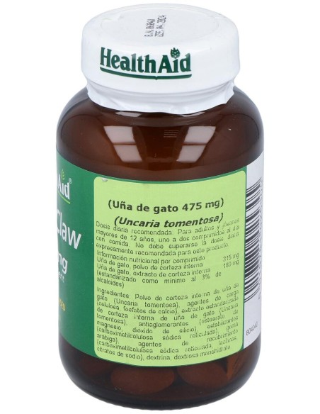 Uña De Gato Corteza Interna 60Comp. Health Aid