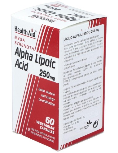 Acido Alphalipoico 60Cap. Health Aid
