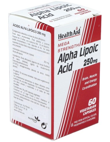 Acido Alphalipoico 60Cap. Health Aid