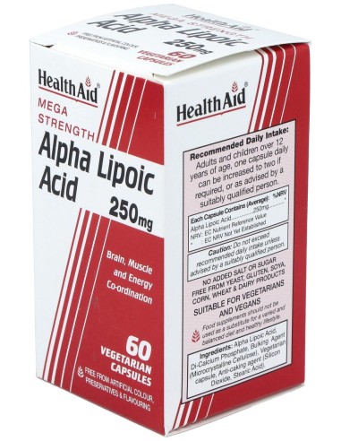 Acido Alphalipoico 60Cap. Health Aid