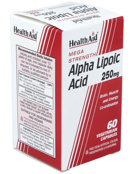Acido Alphalipoico 60Cap. Health Aid