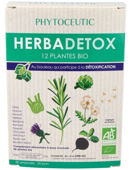 Herbadetox Bio (Herbadraine) 20Amp. Phytoceutic