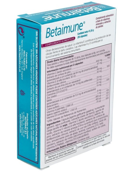 Betainmune Antioxidant Fr 30Cap. Health Aid