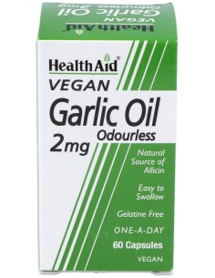 Aceite De Ajo (Garlic Oil) 2Mg. 60Cap. Health Aid