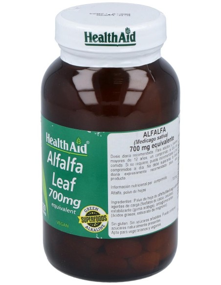 Healthaid Alfalfa (Medicago Sativa) 700 Mg 120 Comprimidos