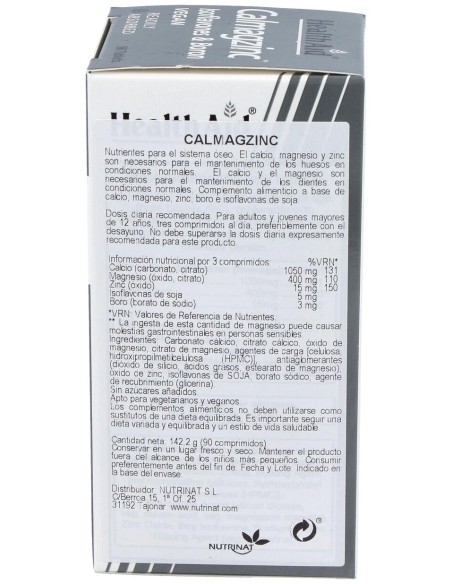 Health Aid Calmagzinc 90 Comprimidos