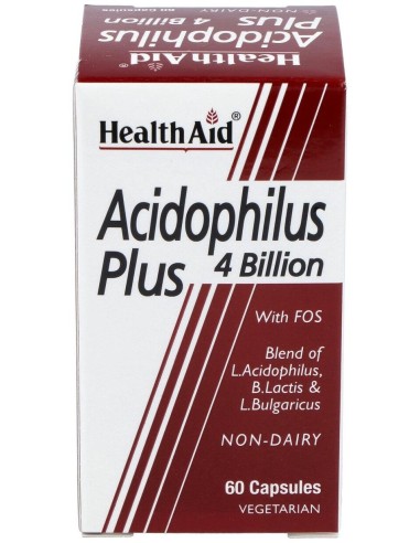 Acidophilus Plus 4 Billion 60Cap. Health Aid