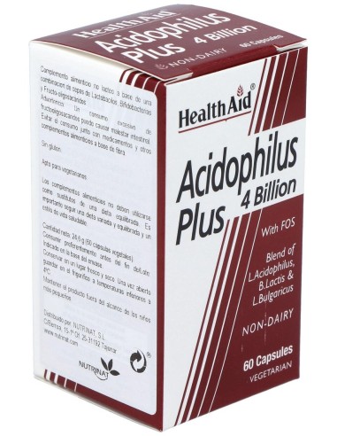 Acidophilus Plus 4 Billion 60Cap. Health Aid
