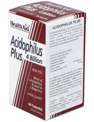 Acidophilus Plus 4 Billion 60Cap. Health Aid