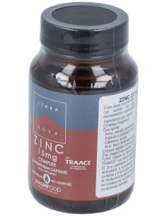 Terranova Zinc 15 Mg Complex 50 Cápsulas 2