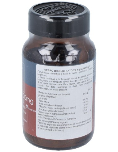 Terra Nova Hierro Bisciglinato 20Mg 100Caps