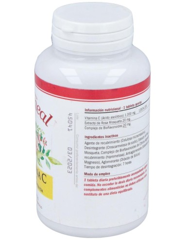Vitamina C 1000Mg. Liberacion Sostenida 100Comp.