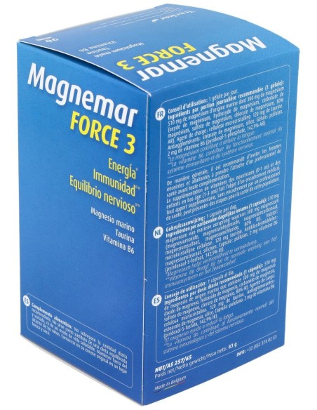 Orthonat Magnemar Force 3 90 Caps Energía Y Vitalidad