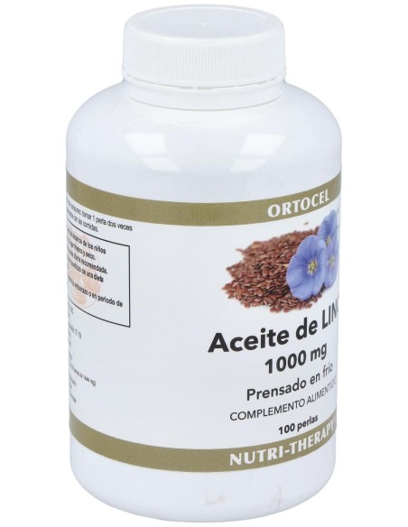 Aceite De Linaza (Semilla Lino) 1000Mg. 100Perlas