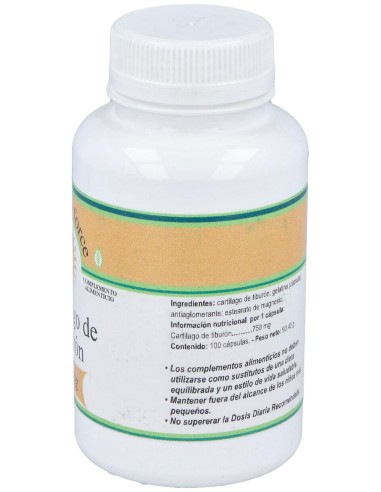 Cartilago De Tiburon 750Mg. 100Cap.