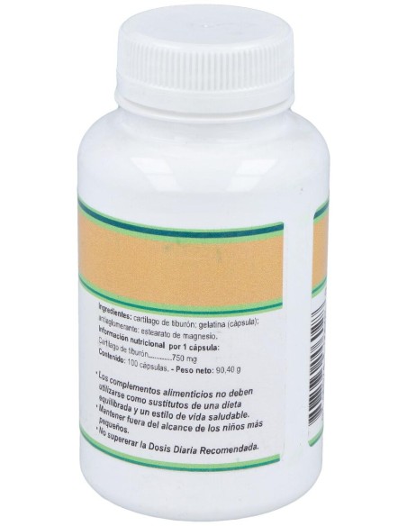 Cartilago De Tiburon 750Mg. 100Cap.