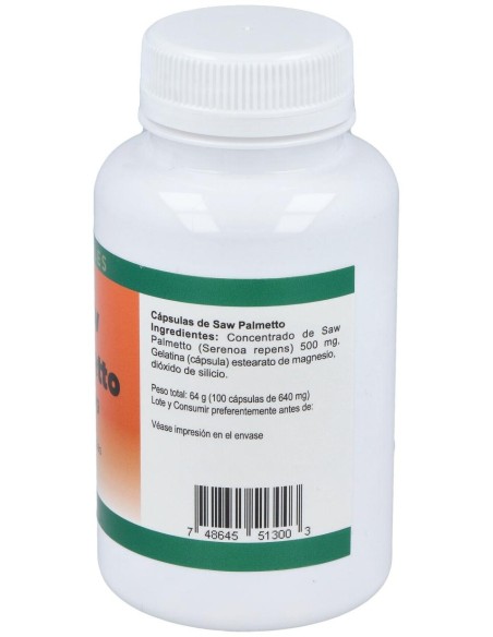 Saw Palmetto 500Mg. 100Cap.
