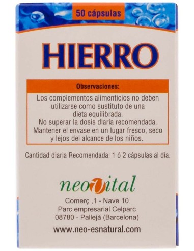 Hierro Microgranulos Neo 50Cap.