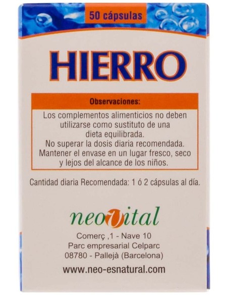 Hierro Microgranulos Neo 50Cap.