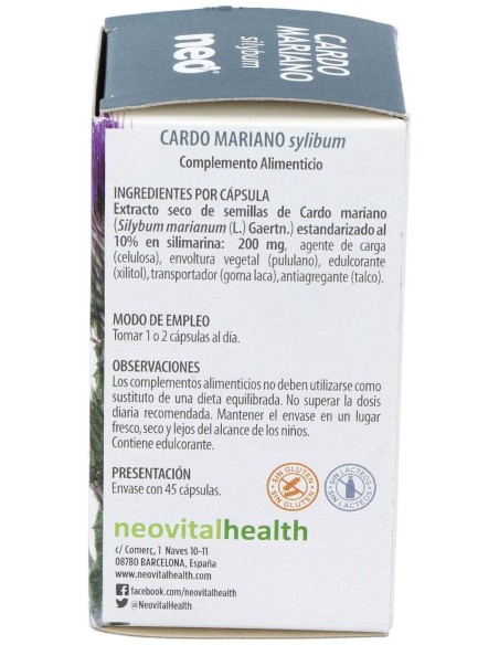 Cardo Mariano Microgranulos Neo 45Cap.