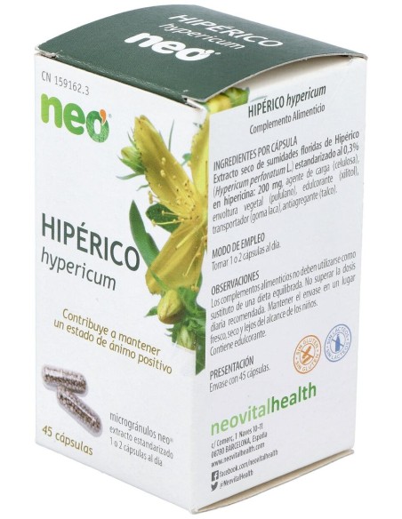 Hiperico Microgranulos Neo 45Cap.