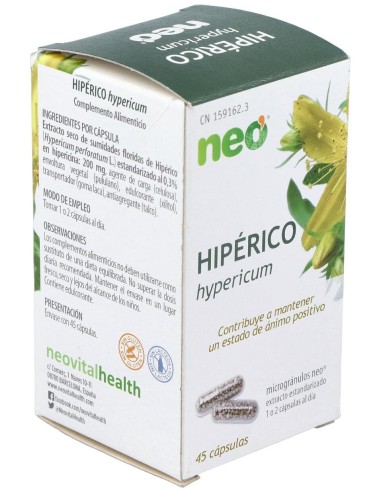 Hiperico Microgranulos Neo 45Cap.