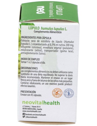 Lupulo Microgranulos Neo 45Cap.