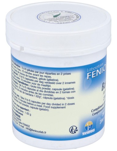 Fenioux Bardana 270Mg 200Caps