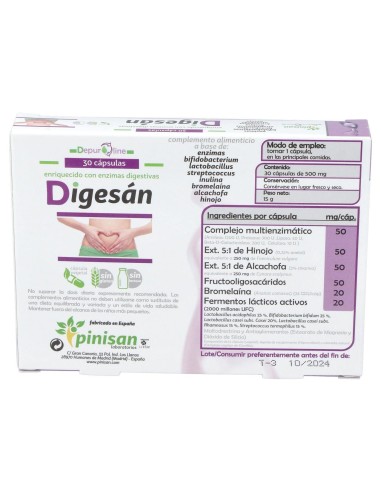 Pinisan Digesan 30Cáps