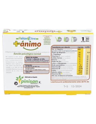 Pinisan Más Ánimo 30Cáps