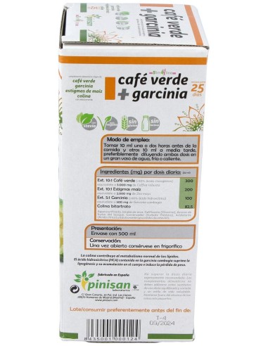 Pinisan Café Verde Con Garcinia 500Ml