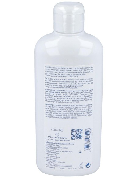Ducray Anaphase+ Champú Anti-Caída, 400 Ml