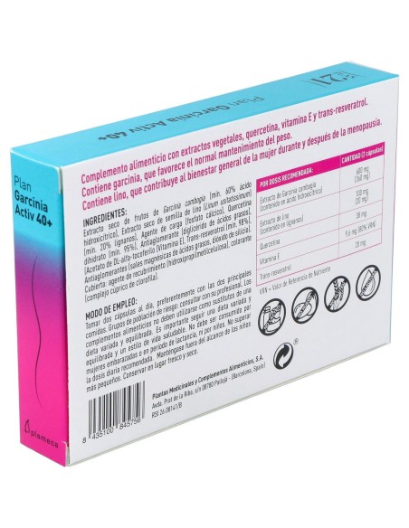 Plan Garcinia Activ 40+ 60Cap. Plan 21