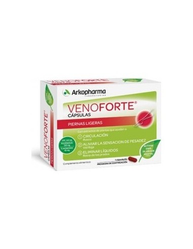 Arkopharma Venoforte Piernas Ligeras, 30 Cápsulas